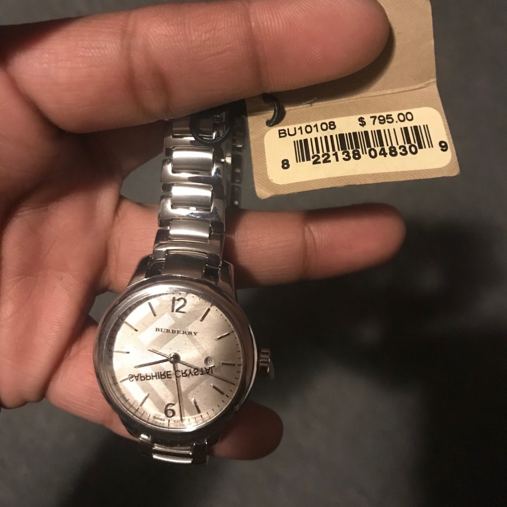Brand New Burberry Women’s Silver Watch BU10108